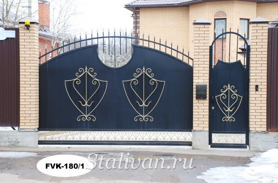 Кованые ворота FVK-180 - фото 1