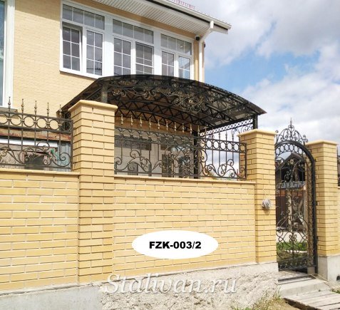 Забор с художественной ковкой FZK-003 - фото 3