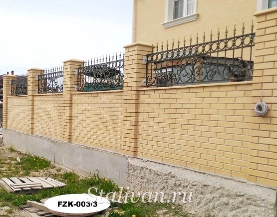 Забор с художественной ковкой FZK-003 - фото 5
