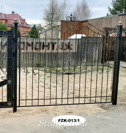 Забор с элементами ковки FZK-013 - фото 3