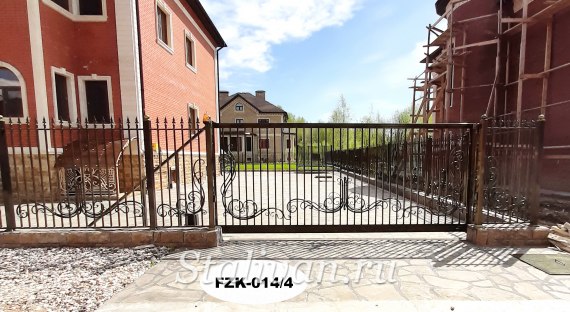 Забор с художественной ковкой FZK-014 - фото 4