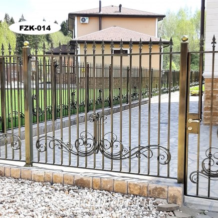 Забор с художественной ковкой FZK-014 - фото 1