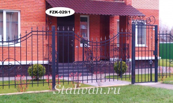 Забор с художественной ковкой FZK-029 - фото 3