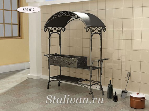 Мангал с художественной ковкой SM-012 - фото 1
