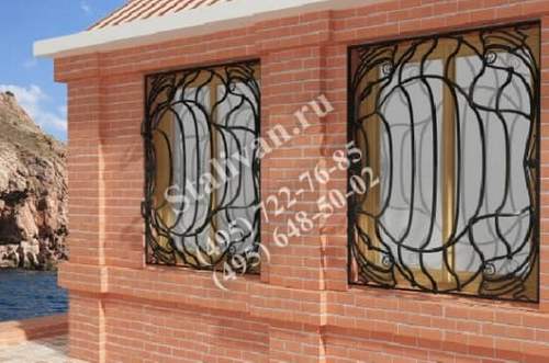 Эскизы решеток на окна с художественной ковкой