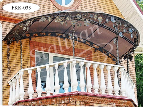 Купольный козырек над балконом