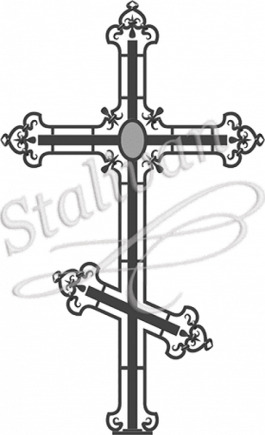 Кованый крест на могилу