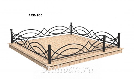 Кованая ограда для могил FRO-105 - фото 1